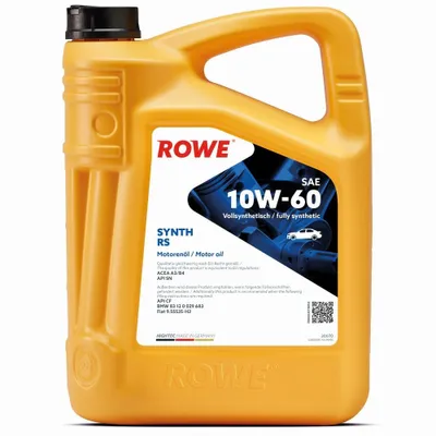 Produktbild von Rowe Hightec Synth RS SAE 10W-60 Motoröl, 5l