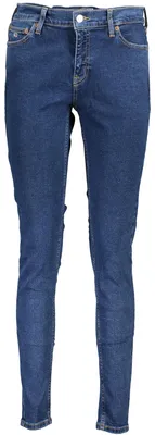 Produktbild von Stylishe Nora Skinny Jeans Damen Blau mit Logo - Perfekt für Sie
