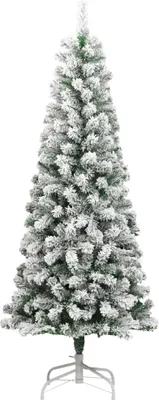Obrázok produktu pre vidaXL Umelý vianočný stromček Skladací zasnežený 210 cm