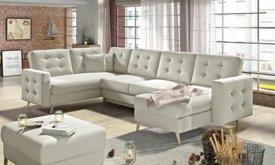 Obrázek produktu pro Sedací souprava do U SASHA - béžová
