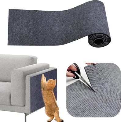 Produktbild von Kratzmatte für Katzen, Katzenkratzmatte, DIY auf Maß zuschneiden, selbstklebende Teppich-Katzenmattenunterlage, Kratzschutz Sofa Katze [40 cm x 200 cm]
