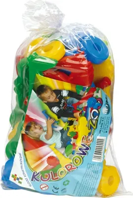 Zdjęcie produktu dla Klocki konstrukcyjne wafle przestrzenne Kolorowe zoo