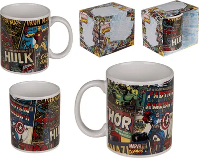 Zdjęcie produktu dla Kubek Marvel Retro o pojemności ok. 325 ml