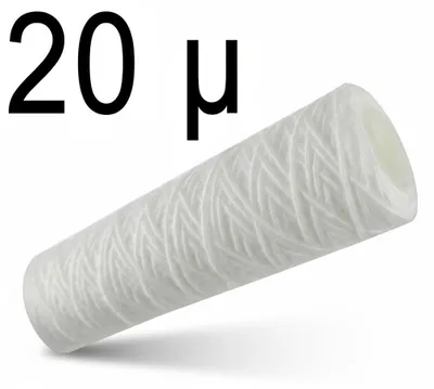 Produktbild von 20' (Zoll) Sediment Wasserfilter gewickelt - Slim - 20 µm - aus Polypropylen