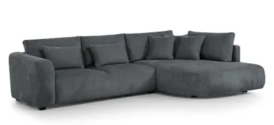 Produktbild von Ecksofa JACOBS L - Wohnlandschaft, Polstersofa, Polstercouch [RECHTE Seite - Dunkelgrau: Tresor 19]