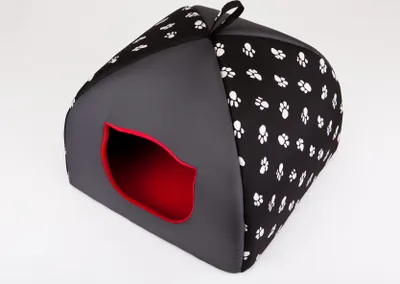 Immagine prodotto di Letto per gatti Divano per gatti Cuscino per gatti Cestino per gatti Letto per gatti Divano per animali domestici Morbido letto per animali domestici Lettino per gatti Cuscino R1 - 38 x 38 cm Nero in zampe