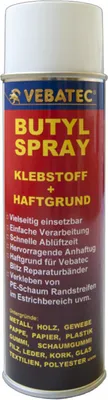 Produktbild von Butyl Spray Klebstoff dauerelastisch luftdicht UV-stabil feuchtigkeits- und wärmebeständig