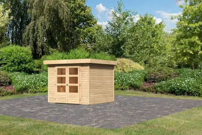 Produktbild von Karibu Gartenhaus Gerätehaus Askola 3,5 naturbelassen 242x246x211 cm