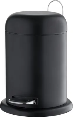 Produktbild von Treteimer - Schwarz - Metall - mit Kunststoffeinsatz - 5 Liter