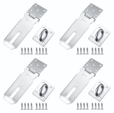Obrázok produktu pre Zámkové západky, uzamykateľné, nerezová oceľ, 136 mm x 38 mm, 4 kusy