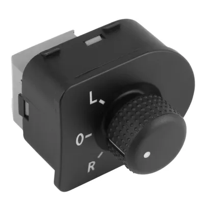 Immagine prodotto di 1J1959565A, Interruttore specchietto laterale, Interruttore specchietto elettrico, Manopola controllo specchietto laterale, Pulsante controllo specchietto laterale, Pulsante manopola specchietto laterale
