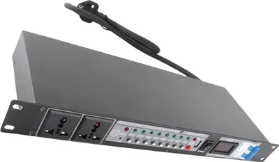 Obrázek produktu pro Power Sequencer, profesionální 10kanálový sekvenční ovladač s digitálním ukazatelem napětí pro pódiové zesilovače, reproduktory, vysoké vybavení, EU zástrčka