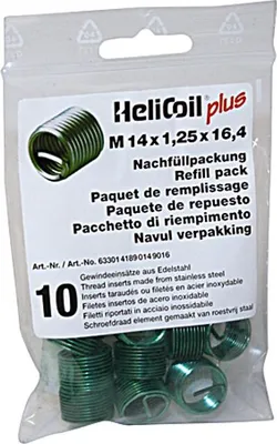 Obrázok produktu pre HELICOIL M14X1,25X16,4 Nachfüllbeutel 10 Stk.