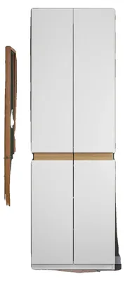 Zdjęcie produktu dla Szafka do przechowywania, elegancki design, wszechstronne przegródki, biały kolor