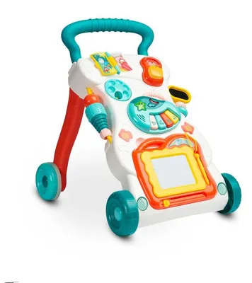 Toyz Musik-Lauflernwagen, Türkis, mit abnehmbarem Telefon, ab 6 Monaten