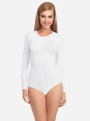 Produktbild von Merry Style Damen Langarm Body BD109 (Weiß, L)