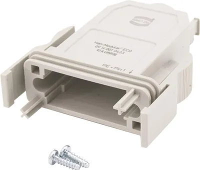 Zdjęcie produktu dla "Han Modułowa obudowa przepustu ECO, 1 proste wyjście kablowe, z 2 zaciskami Zakres zacisku 0,0 mm - 14,65 mm"