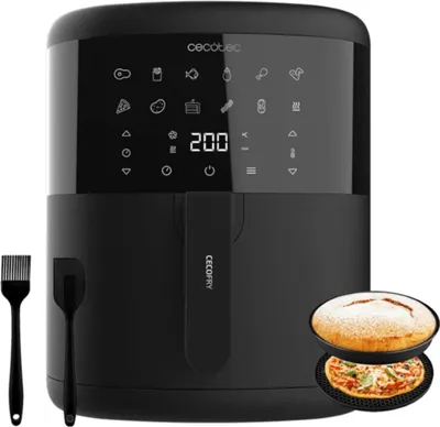 Produktbild von Heißluftfritteuse ohne Öl, 6 L Zubehör Cecofry Bombastik 6000 Full, 1700 W, PerfectCook-Technologie, Einstellbare Temperatur und Zeit, Touch-Steueung