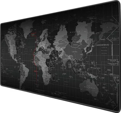 Produktbild von Grosses Mauspad mit Weltkarte uebergrosses, erweitertes, wasserdichtes, rutschfestes Tastaturpad Schreibtischmatte Office Gaming-Mauspad 900 * 400 mm