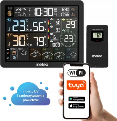 Obrázek produktu pro Stanice počasí WIFI + měřič znečištění ovzduší