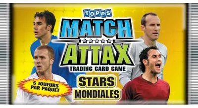 Image de Booster match attax world stars football - cartes a collectionner