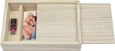 Produktbild von ZEP Box für USB-Stick und Fotos 13 x 18 cm, Holz, CX7557