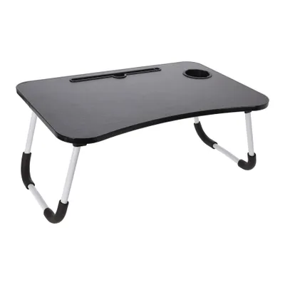 Produktbild von Betttablett mit Schublade Getränkehalter Klappbar 60 x 40 cm Laptop Tablett Betttisch Tablettisch Bett Sofa Tisch