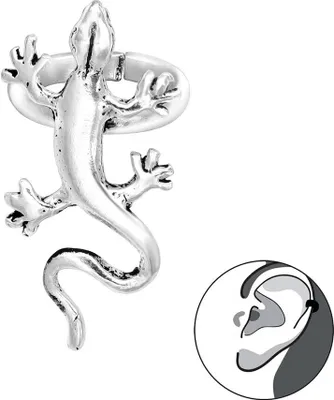 Produktbild von Ohrklemme „Echse“: Ear Cuff Ohrring Silber 925
