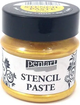 Immagine prodotto di Pasta metallizzata - Schablonenpaste - PENTART - oro / oro 50ml