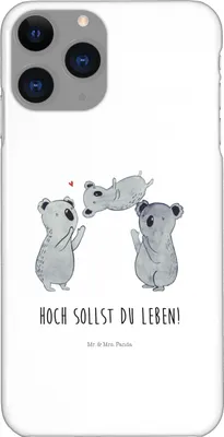 Produktbild von Mr. & Mrs. Panda Iphone 11 Pro Handyhülle Koalas Feiern - Weiß - Geschenk, Happy Birthday, Handy Case, Geburtstag, Herzlichen Glückwunsch, Premium Kunststoff, Herz, Party