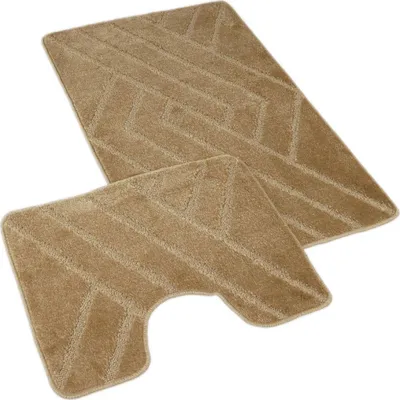 Produktbild von Bad- und Toilettenvorleger Parkett beige