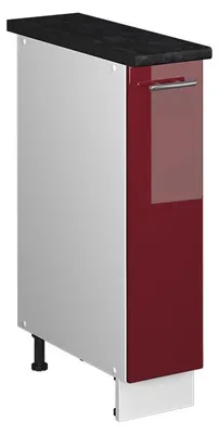 Produktbild von Apothekerschrank Vicco Fame-Line Bordeaux Hochglanz/Weiß 20 cm, AP Anthrazit, Model 62079