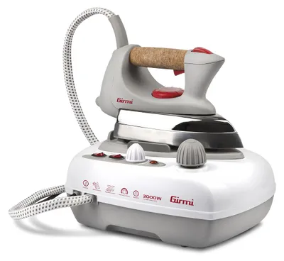 Obrázok produktu pre Girmi ST03, 2000 W, 50 g/min, Hliníková žehliaca plocha, 3 bar, 0,7 L, Šedá, Biela