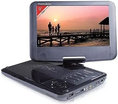 Zdjęcie produktu dla Przenośny odtwarzacz DVD 9-calowy - THOMSON - THP359 - Czarny