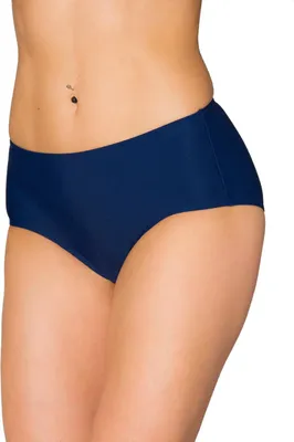 Produktbild von Aquarti Damen Bikinihose mit Mittelhohem Bund , Farbe: Dunkelblau, Größe: 40
