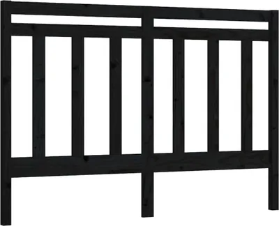 Produktbild von vidaXL Kopfteil Schwarz 166x4x100 cm Massivholz Kiefer