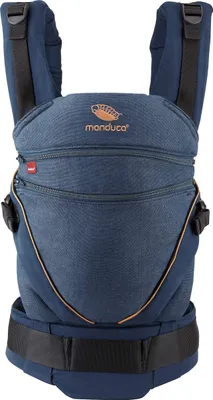 Produktbild von manduca XT Babytrage - Verstellbarer Sitz, der mitwächst - Vom Neugeborenen bis zum Kleinkind - Babytrage aus Baumwolle mit 3 Tragemöglichkeiten,Denimblue-toffee