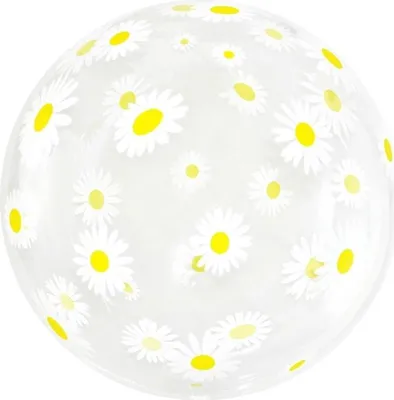 Produktbild von Ballon Ballon Transparent Kristall Blumen 51cm