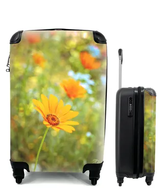 Obrázok produktu pre Kufrík Ručná batožina na kolieskach Malý cestovný kufor so 4 kolieskami Mesačník zblízka - Veľkosť kabíny < 55x40x23 cm & 55x40x20 cm - Foto kufor -