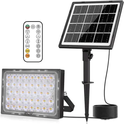 Solar-LED-Strahler 30W 2600 Lumen IP66 mit Fernbedienung