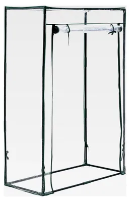 Produktbild von Tomatengewächshaus Terzigno Foliengewächshaus Garten 100 x 50 x 150 cm Balkon stabil und winterfest PVC-Folie Transparent