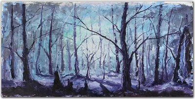 Produktbild von Coloray Bild aus Acryl 140 cm x 70 cm - Bild auf Acrylglas Gehärtetes Acryl Wohnzimmer Küche Dekoration Wanddekoration - Wald Winter