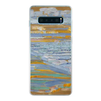 Produktbild von MuchoWow® Handyhülle Schutzhülle Hülle für Samsung Galaxy S10 Lite Blick auf den Strand und die Seebrücke von den Dünen aus - Piet Mondrian Silikon Softcase Handy Hülle - Schutz