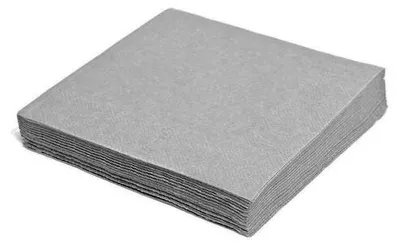 Produktbild von 250x Servietten 33 x 33 cm 1/4 -Falz 3-lagig grau