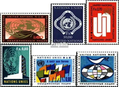 Produktbild von Briefmarken UNO - Genf 1970 Mi 9-10,11-14 (kompl.Ausg.) Jahrgang 1970 komplett gestempelt Freimarken
