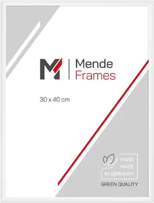 Produktbild von MendeFrames Alurahmen H270 weiß 40x40 cm mit Museumsglas