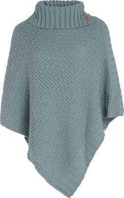 Produktbild von Knit Factory Nicky Gestrickter Poncho - Stone Green - One Size