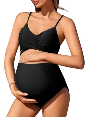 Immagine prodotto di Costume da bagno a due pezzi Summer Mae Damen, modello moderno/aderente, colore nero, taglia M