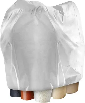 Produktbild von Famanu Pflanzenhaube Winter 240 x 200 cm - mit Zugband, Frostschutz für Kübelpflanzen