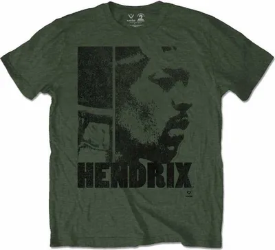 Obrázek produktu pro Jimi Hendrix Let Me Live Khaki Green 2XL Tričko